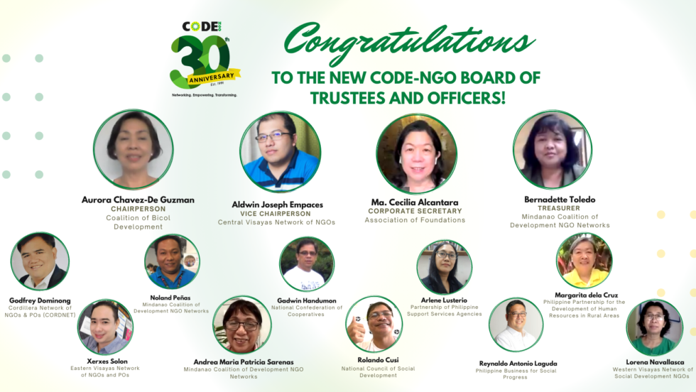 Congratulations to the New Board of Trustees and Officers for the ...